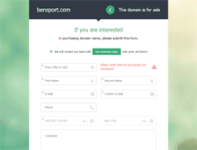 Tablet Screenshot of bensport.com